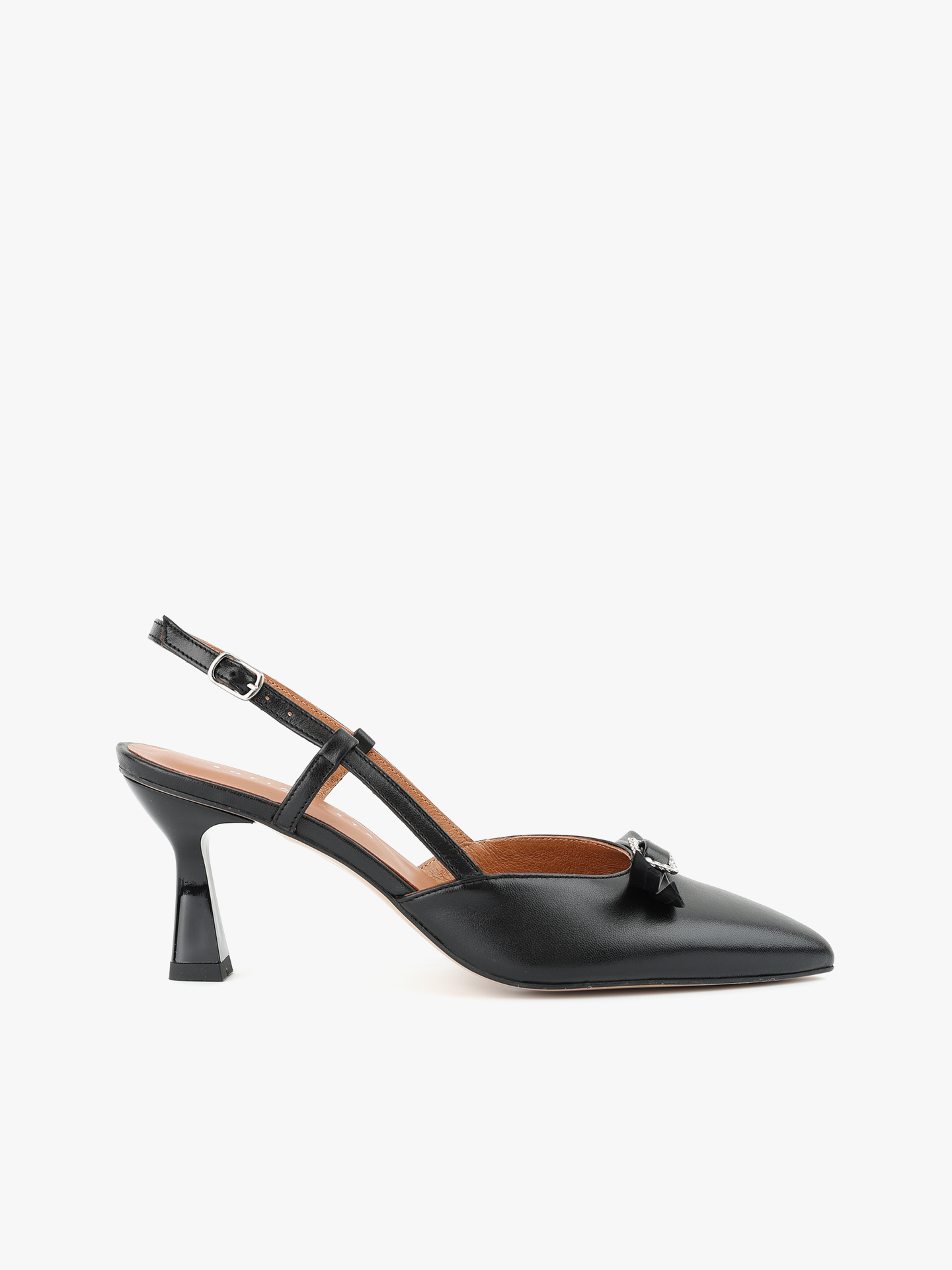 Sapatos Slingback em Pele