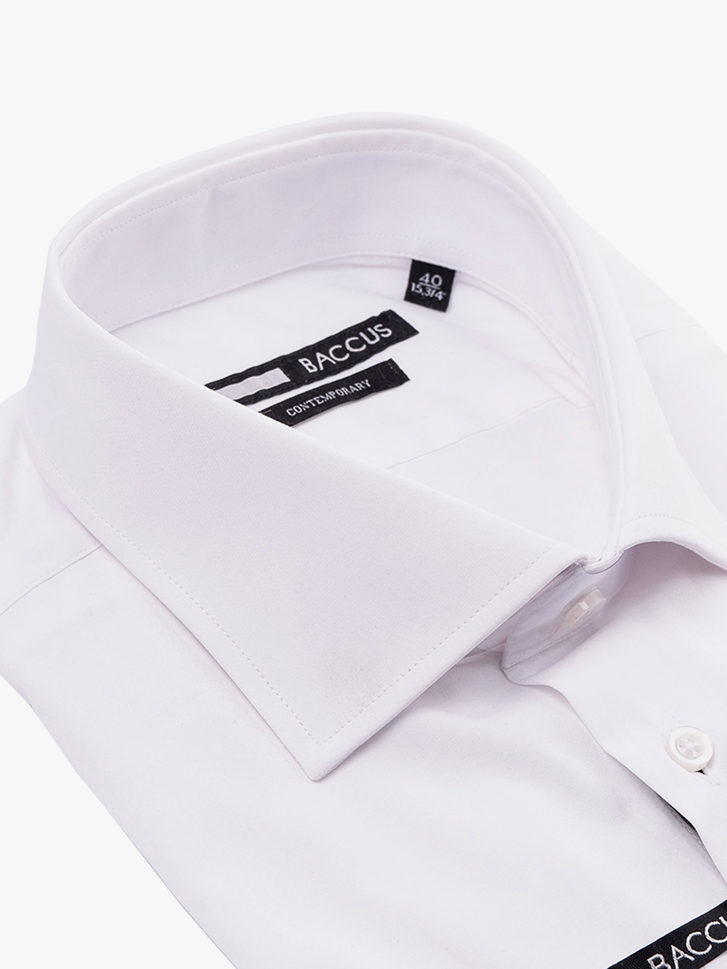 Camisa Clássica com Colarinho Italiano