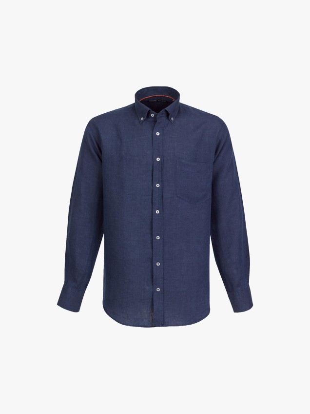 Camisa em Linho Regular Fit