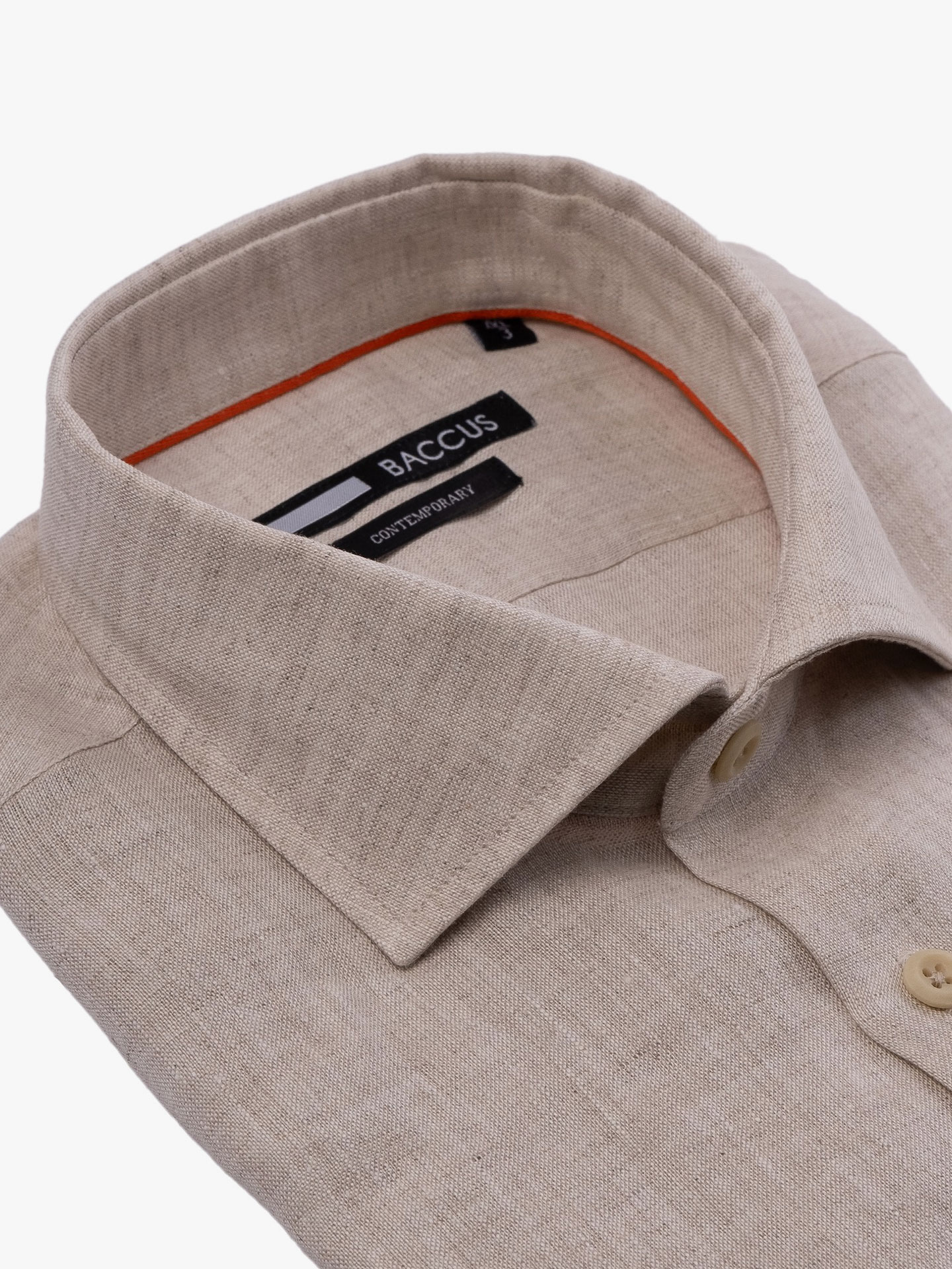 Camisa de Linho Contemporary Fit