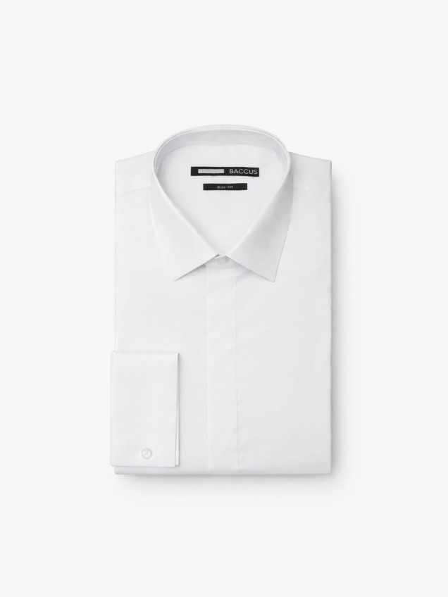 Camisa de Cerim�nia com Carcela Oculta