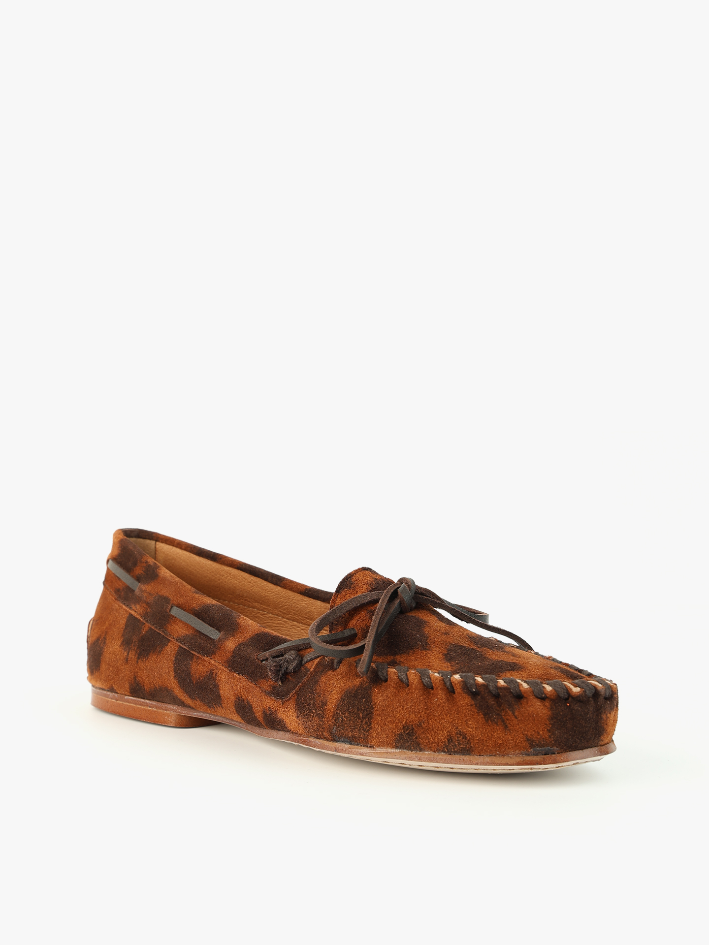 Mocassins com Padrão de Leopardo