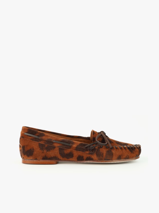Mocassins com Padrão de Leopardo