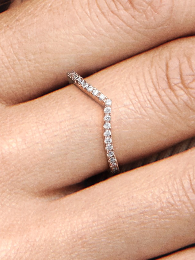 Anel Wishbone Brilhante