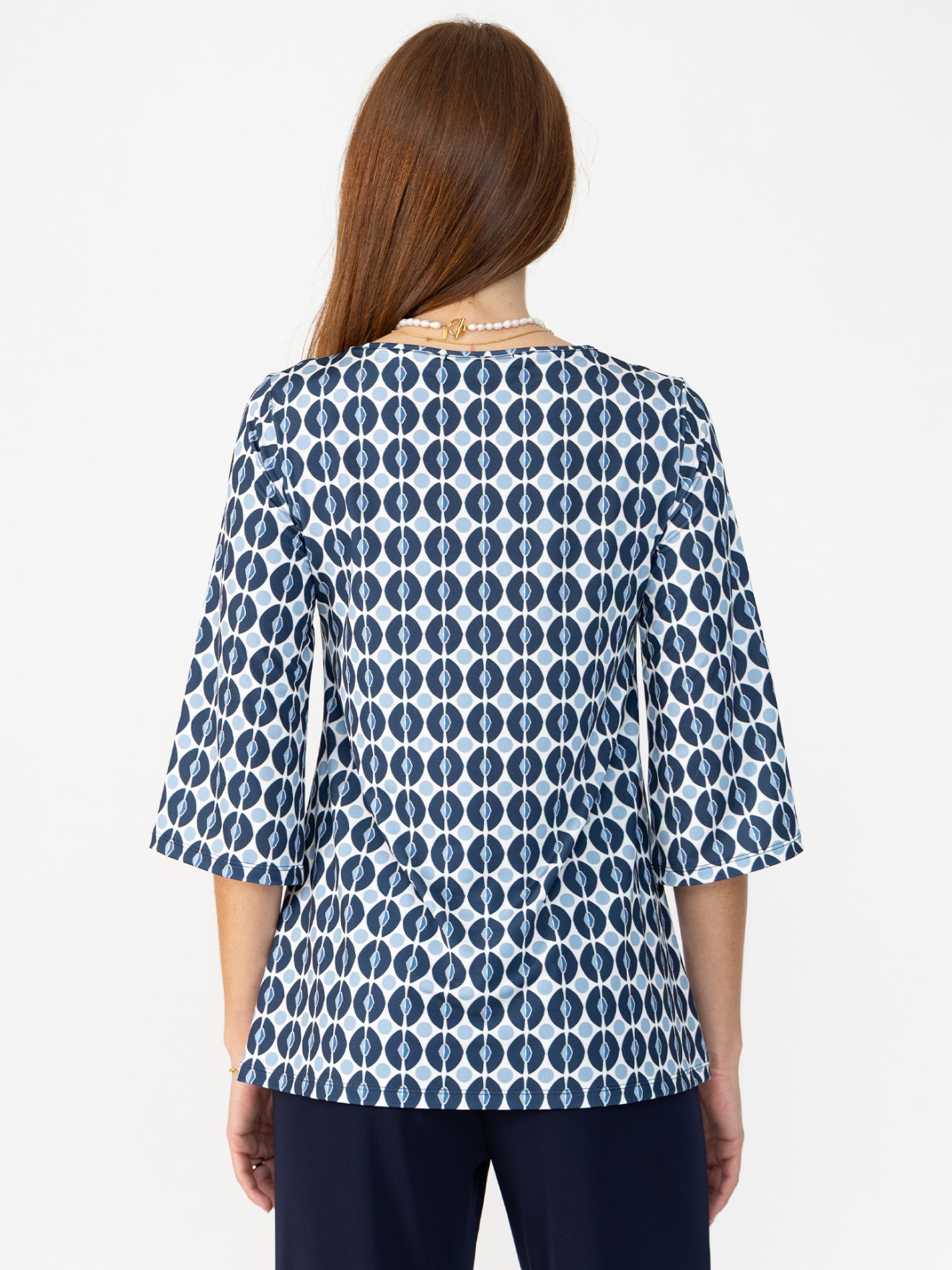Blusa com Padrão Geométrico