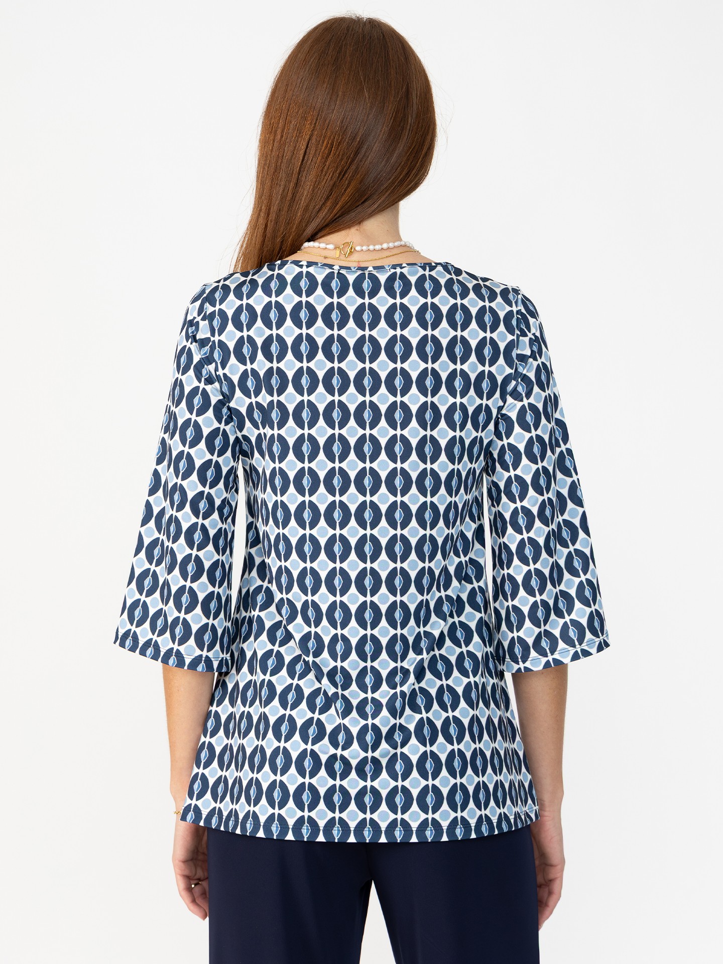 Blusa com Padrão Geométrico