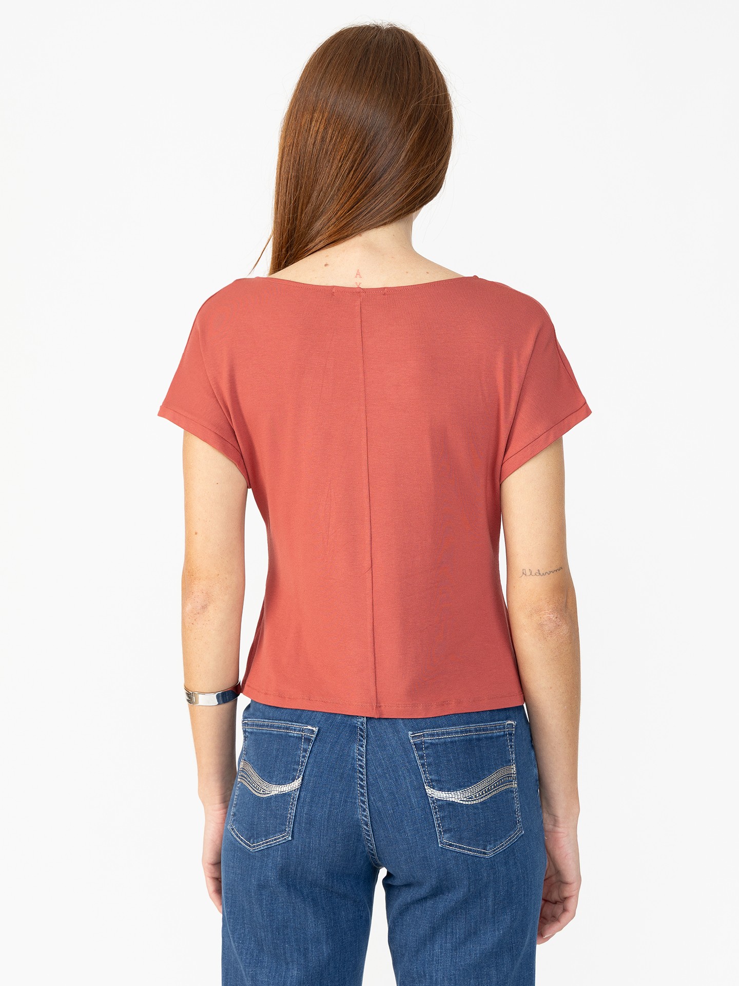 Blusa com Decote Franzido
