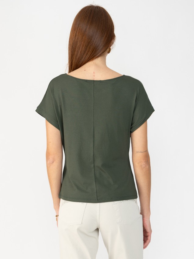 Blusa com Decote Franzido