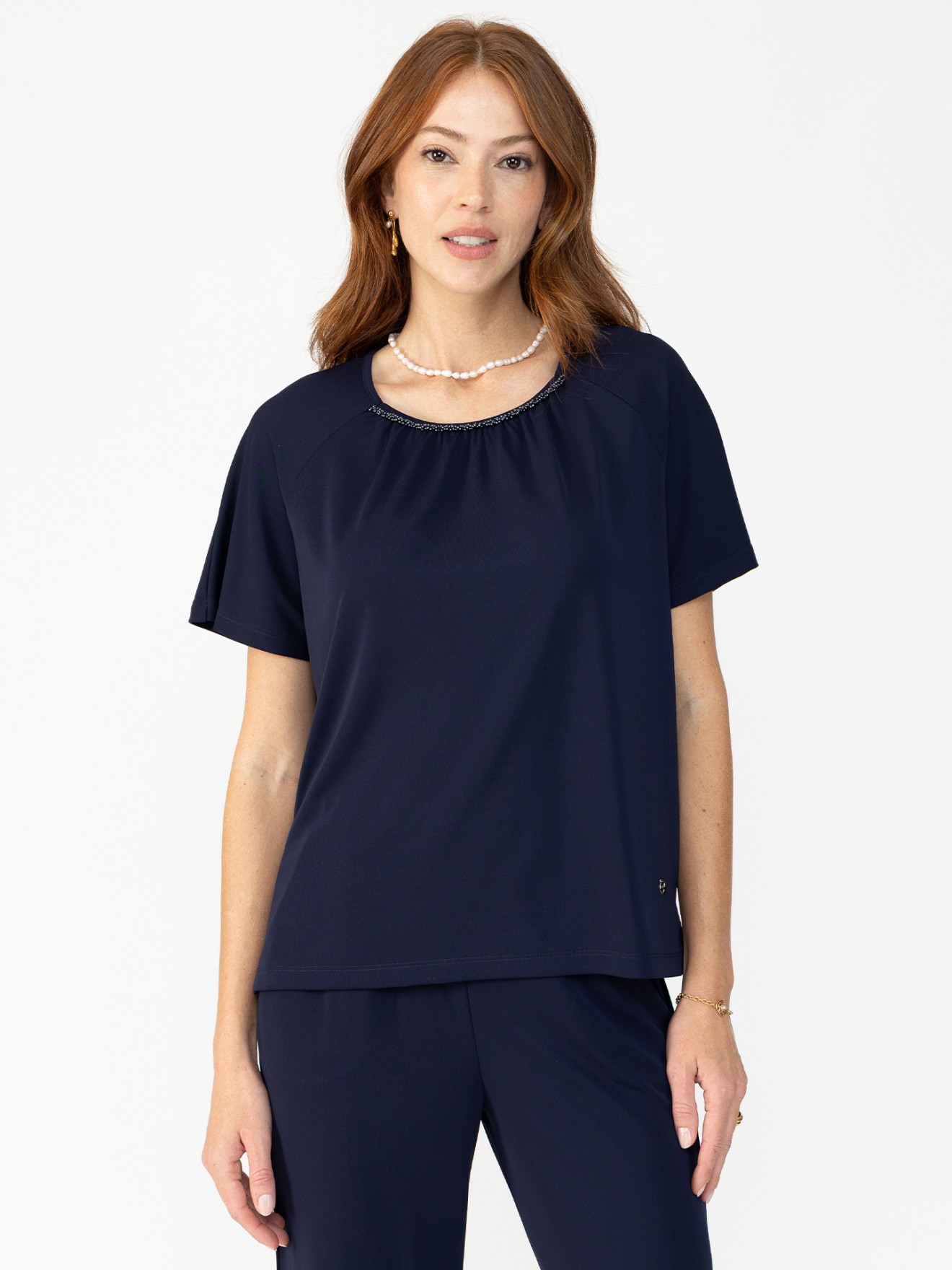 Blusa com Decote Franzido