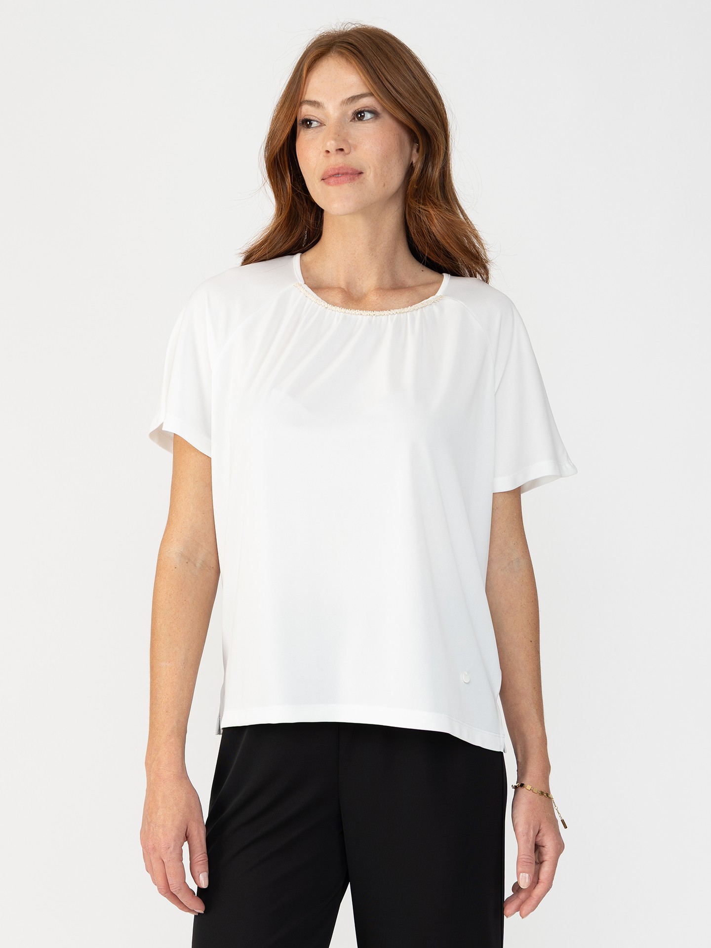 Blusa com Decote Franzido