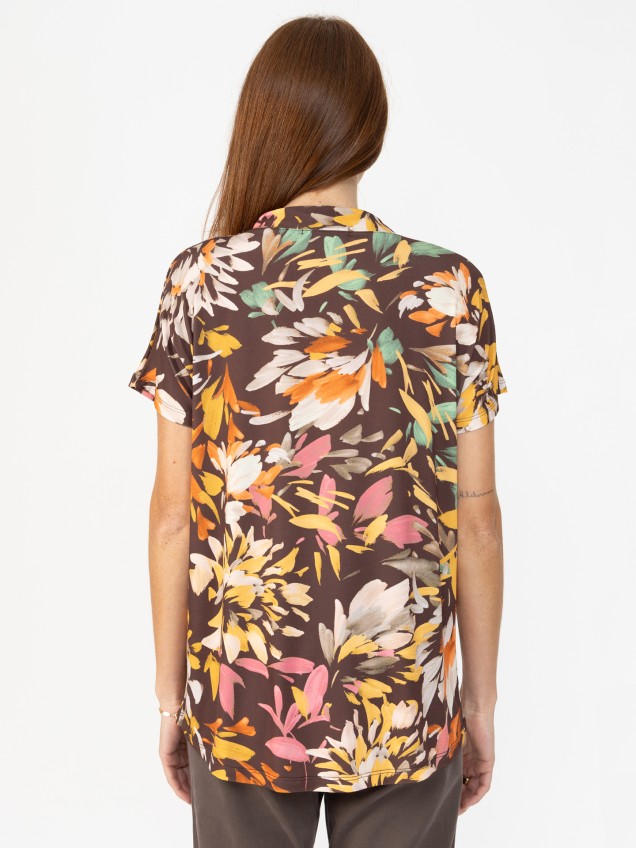 Blusa com Padrão Floral