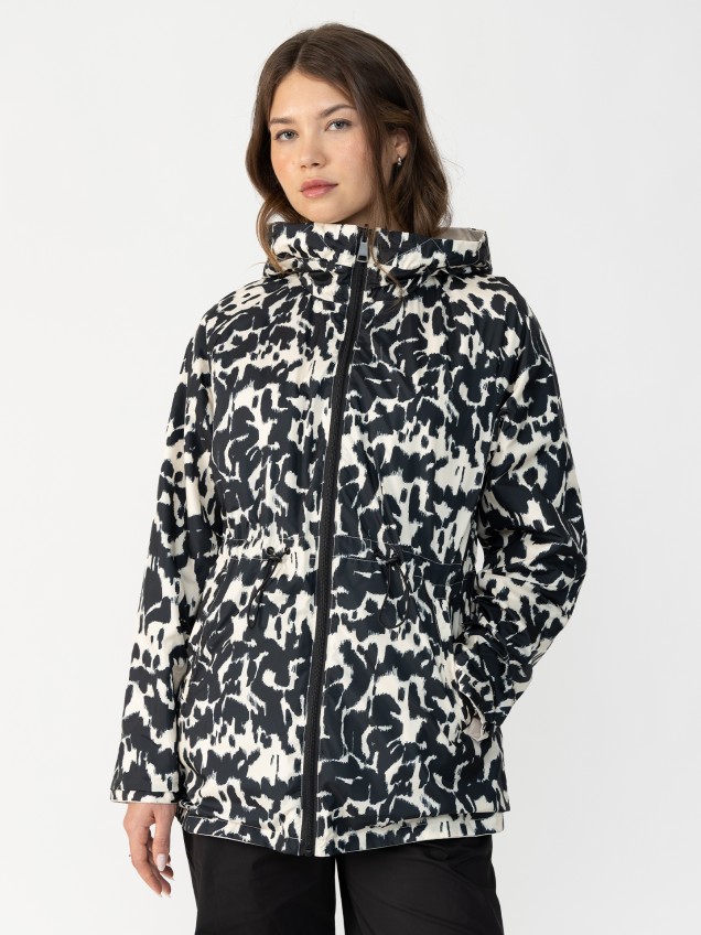 Parka Reversível com Capuz