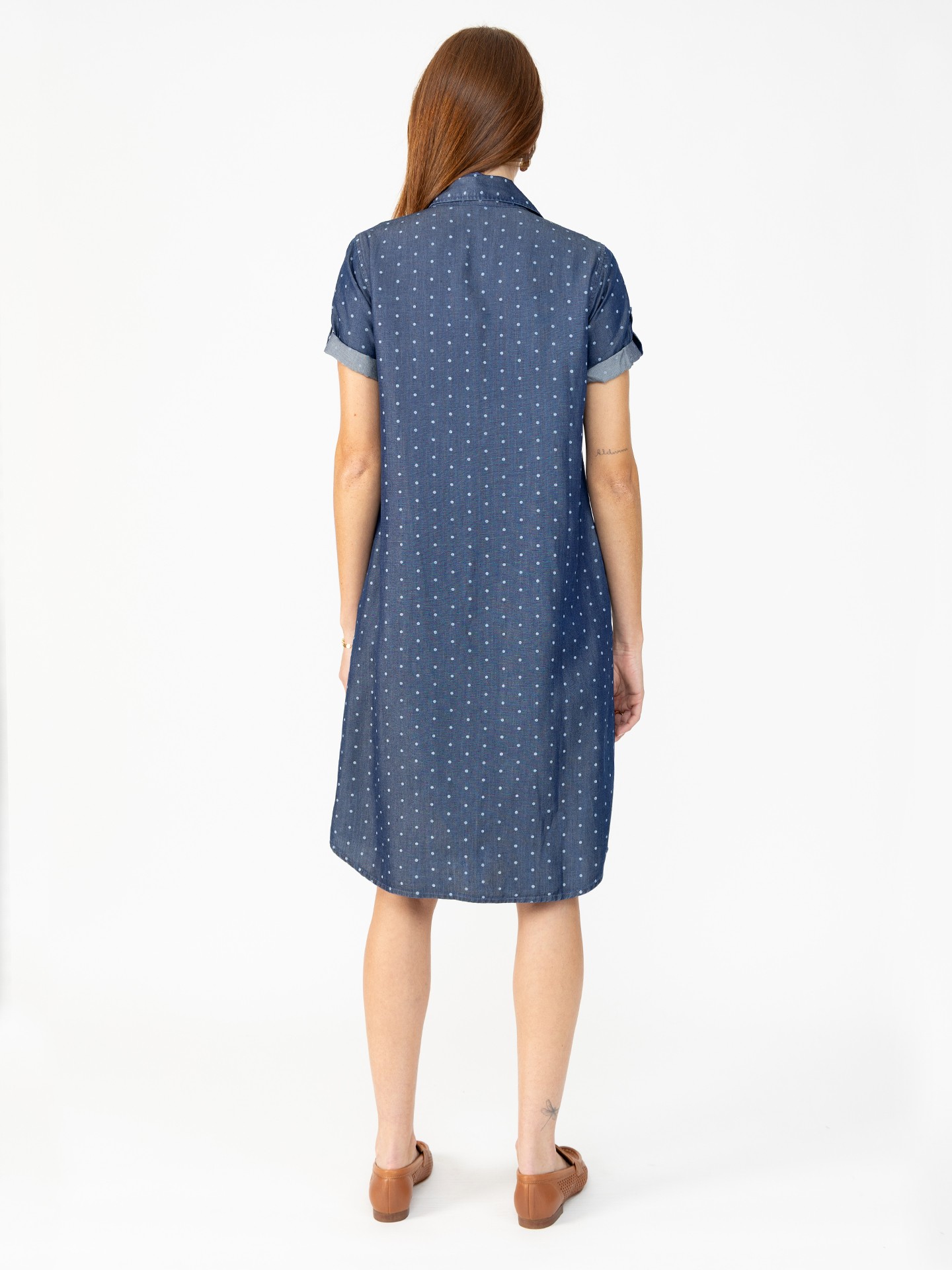 Vestido Camiseiro com Padrão