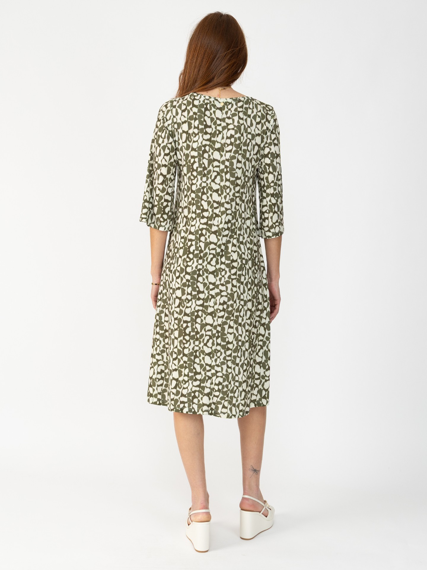 Vestido de Malha com Padrão
