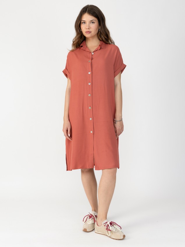 Vestido Camiseiro Midi