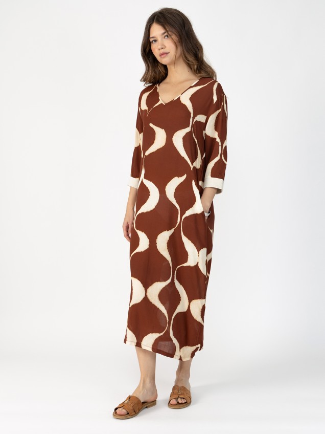 Vestido Comprido Estampado