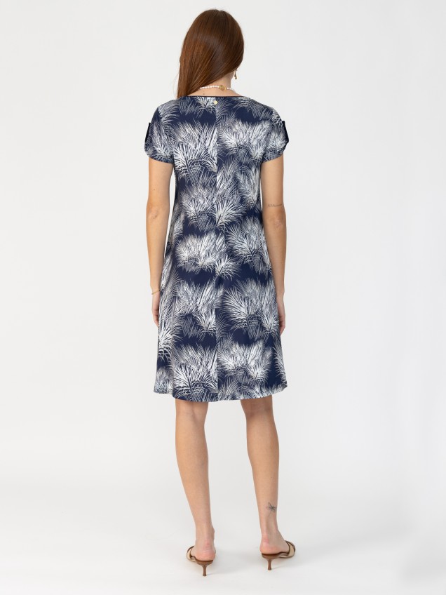 Vestido de Malha Estampado