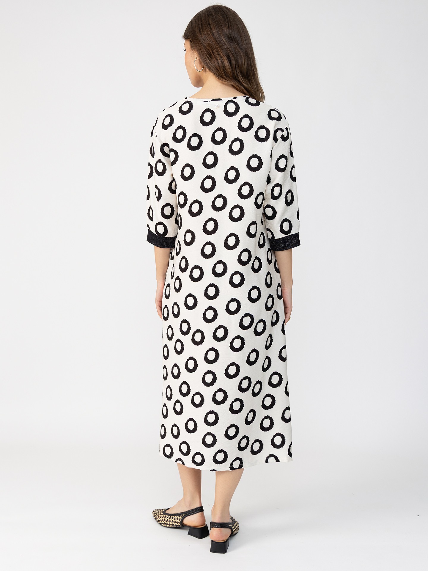 Vestido Midi com Padrão