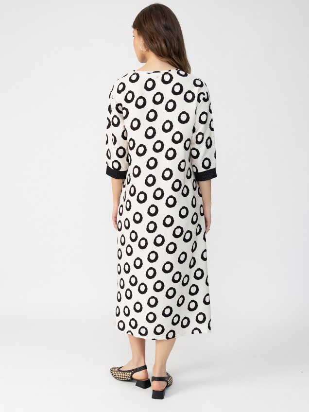 Vestido Midi com Padrão