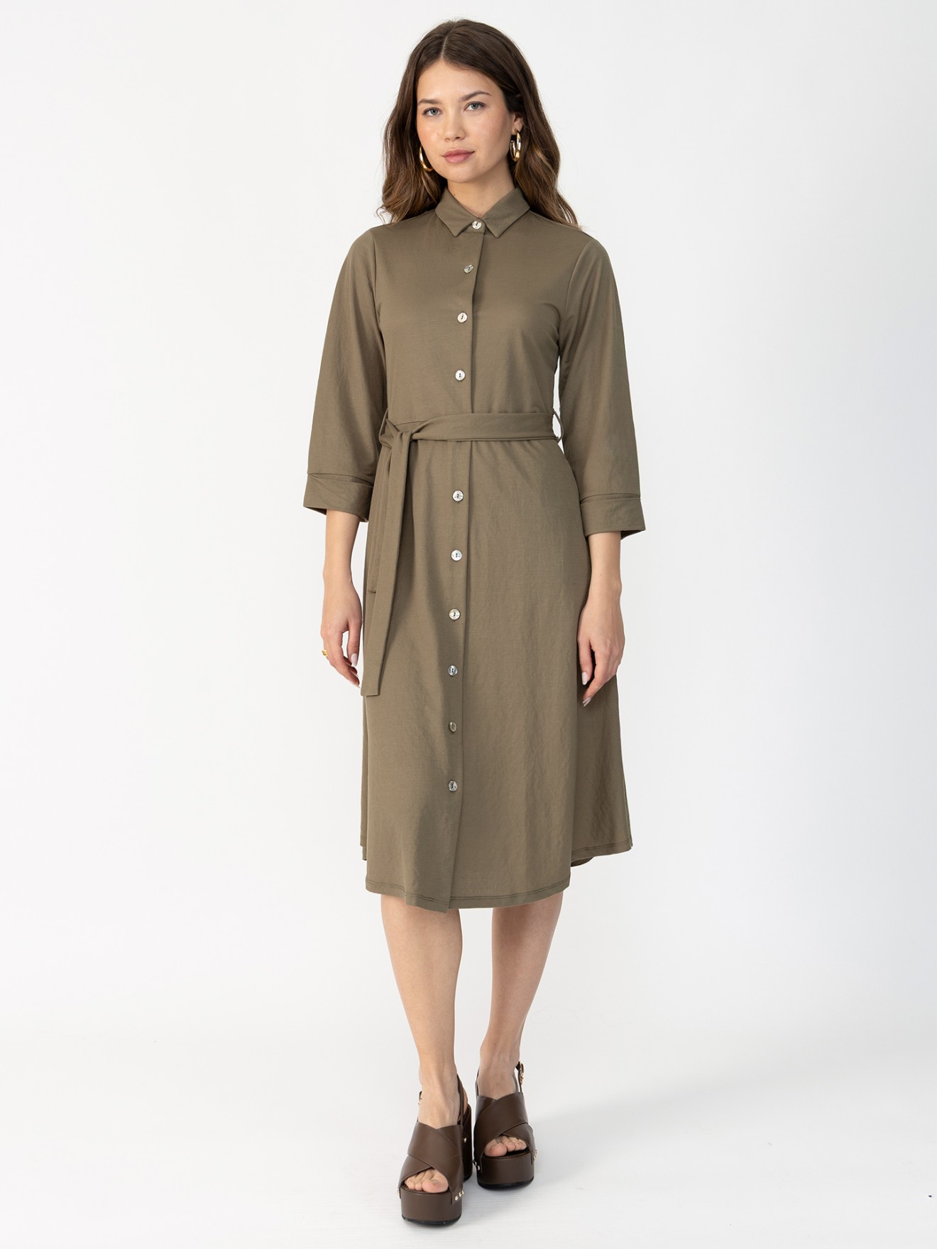 Vestido Camiseiro Midi