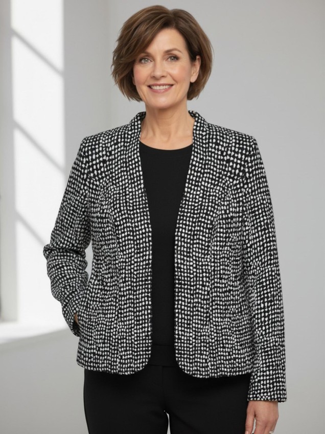 Blazer Estruturado com Padr�o