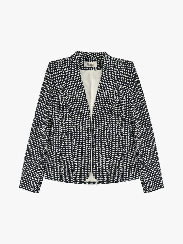 Blazer Estruturado com Padrão