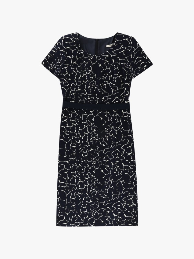 Vestido com Faixa na Cintura