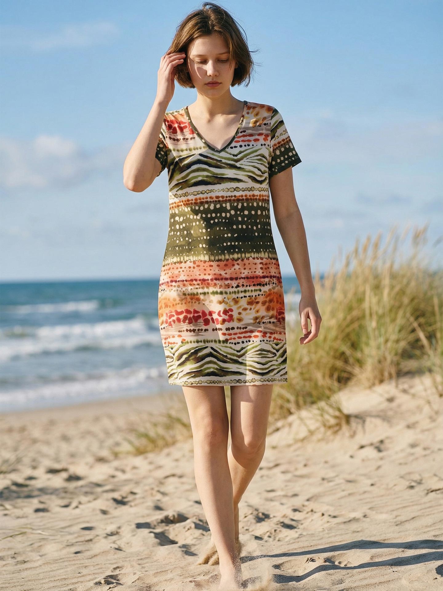 Vestido de Praia Estampado