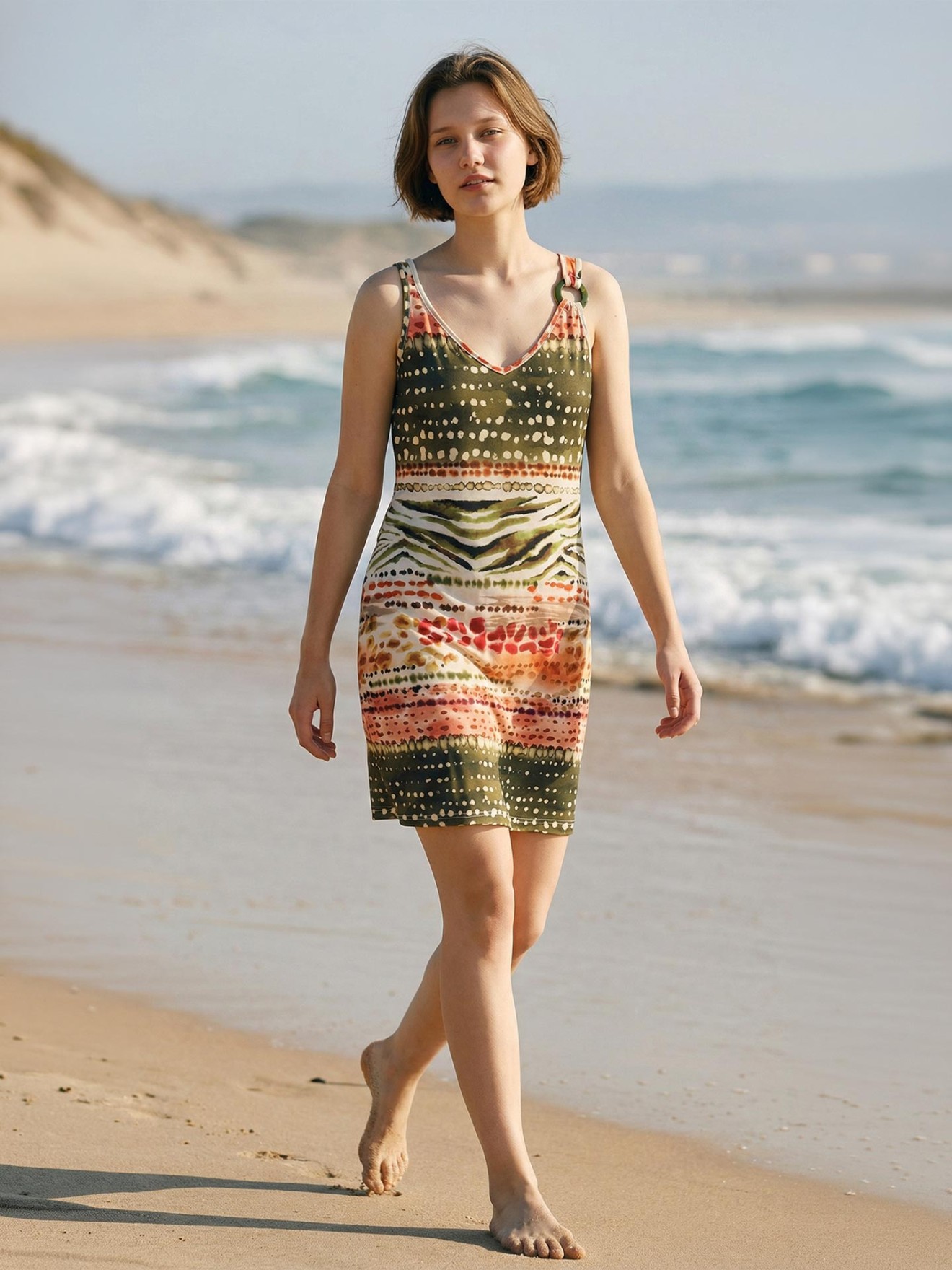 Vestido de Praia Estampado