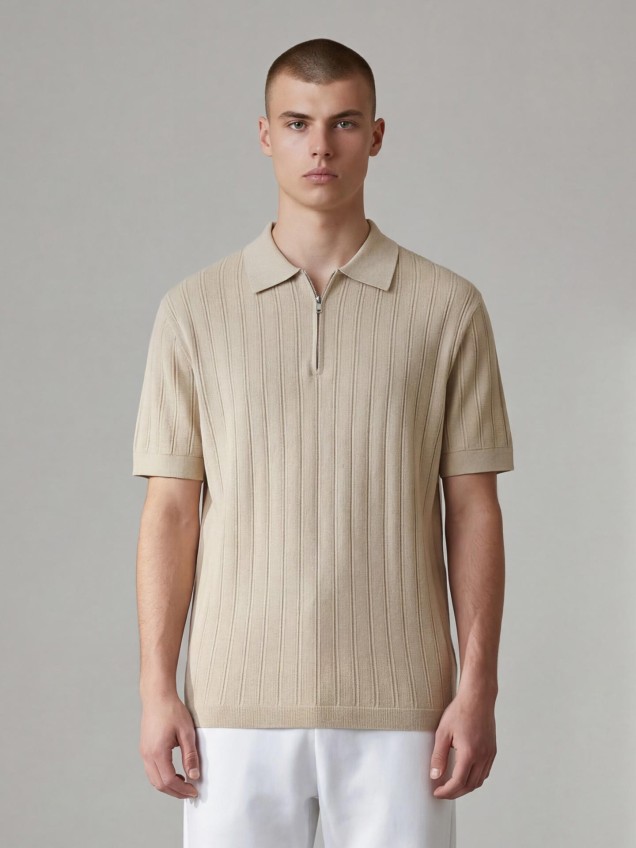 Polo de Malha Canelada