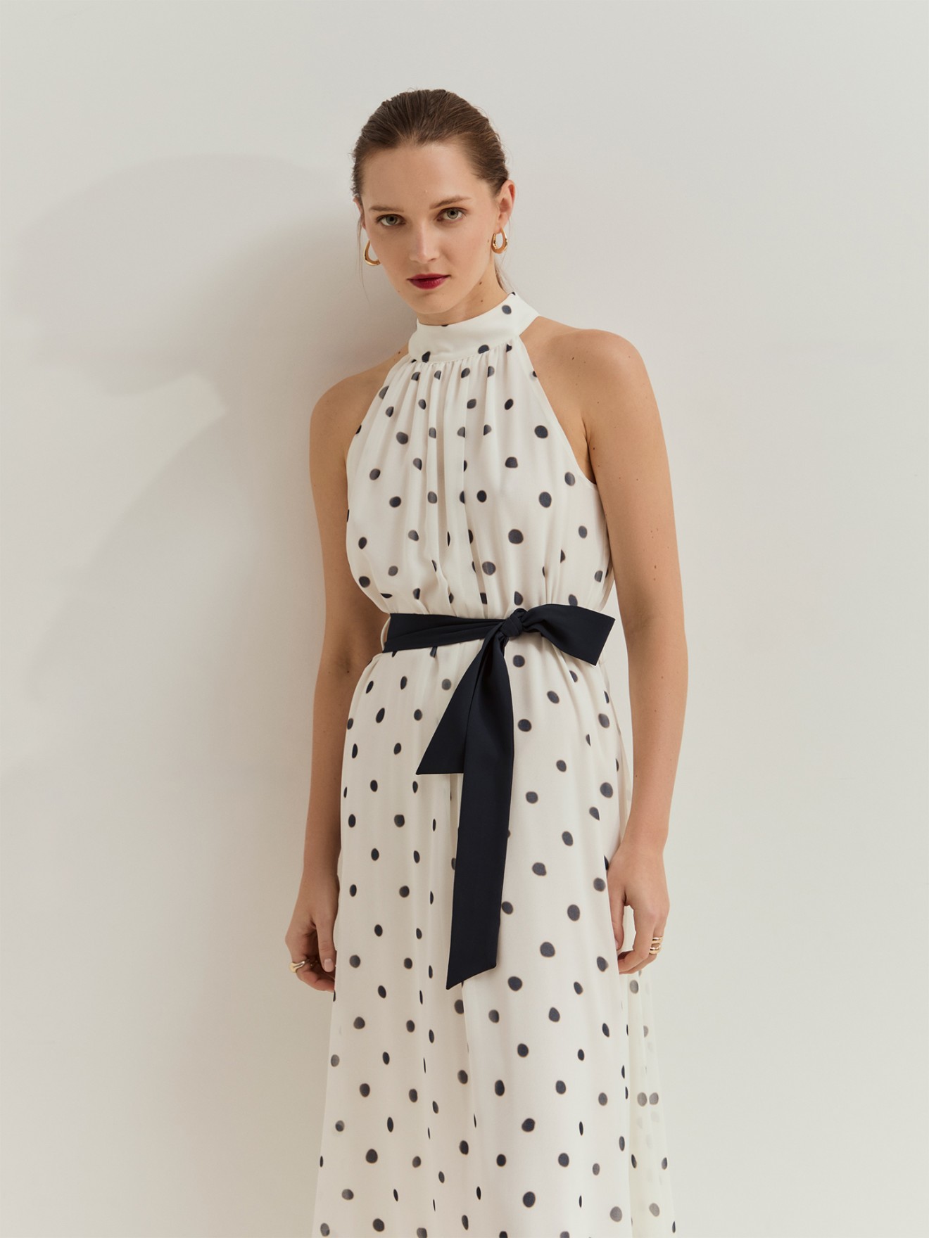 Vestido Comprido com Decote Halter