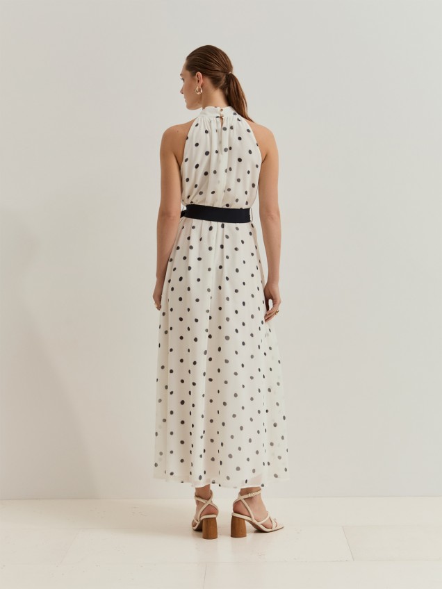 Vestido Comprido com Decote Halter