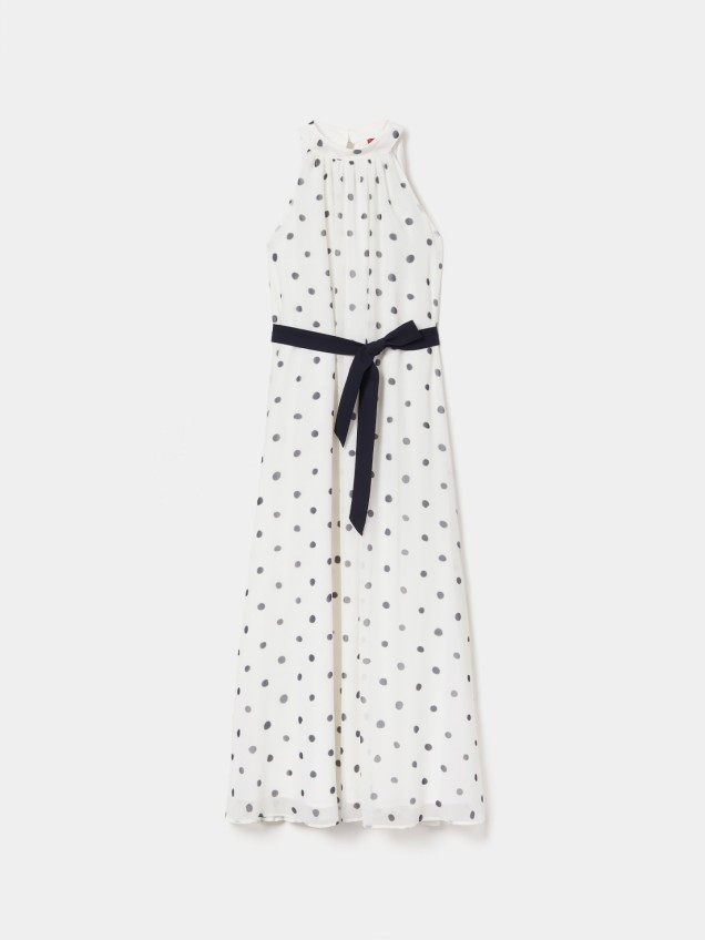 Vestido Comprido com Decote Halter