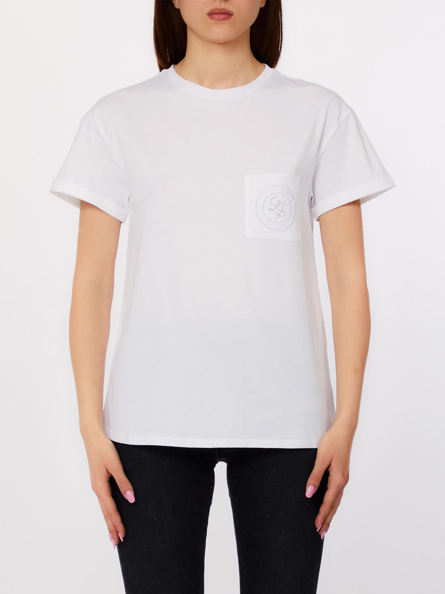 T-Shirt com Bolso e Logótipo