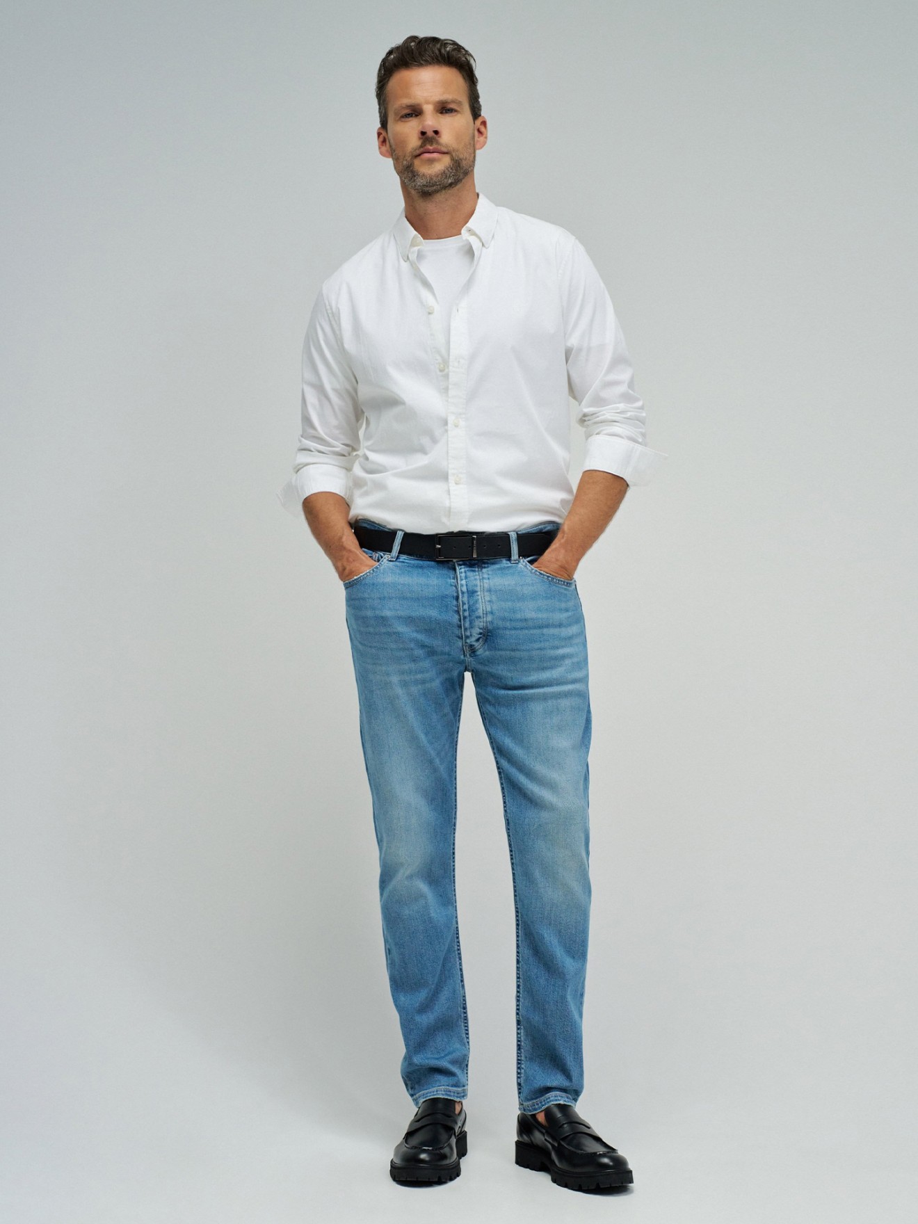 Calças de Ganga Slim Fit