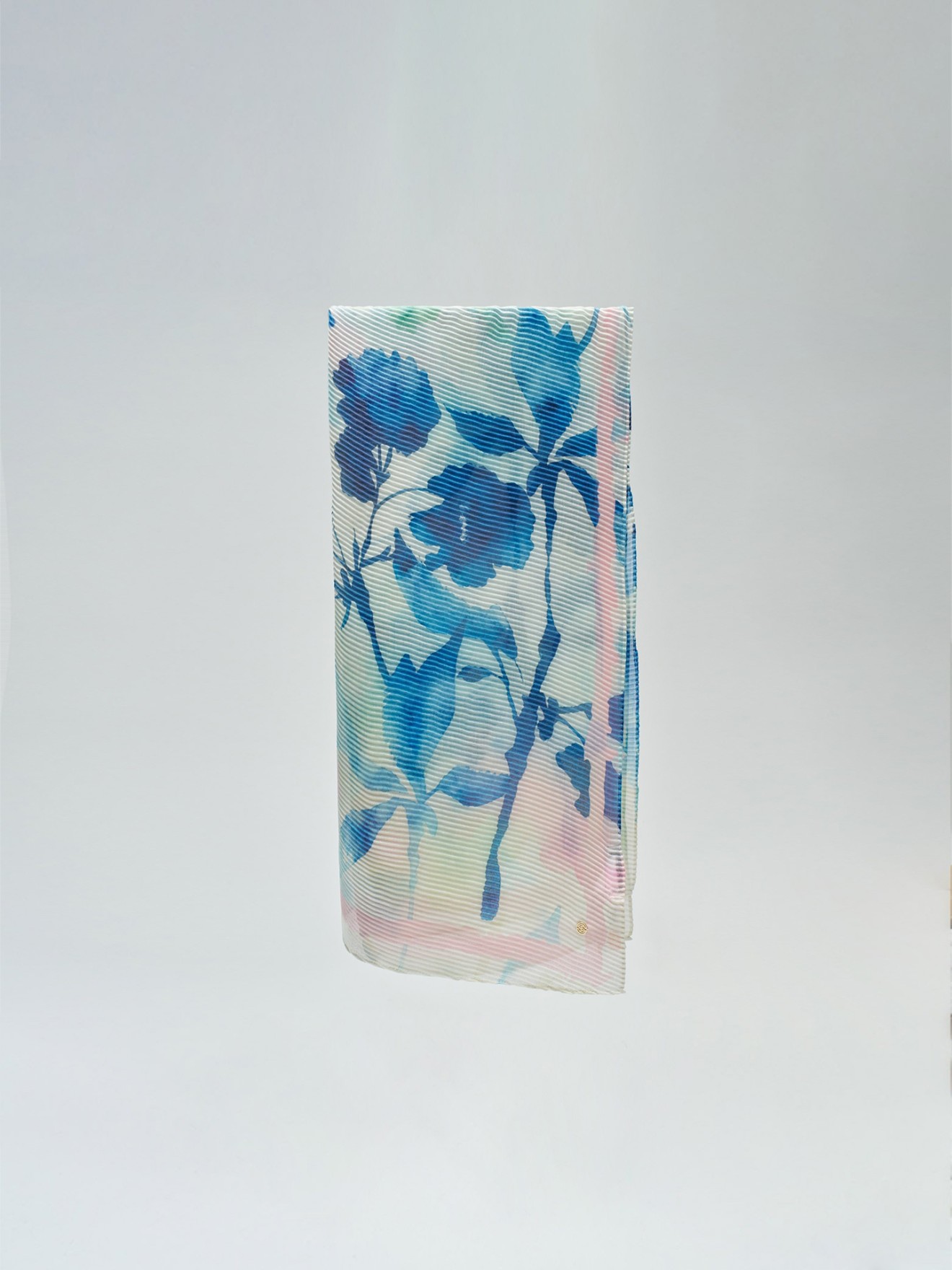 �charpe Plissada com Estampado