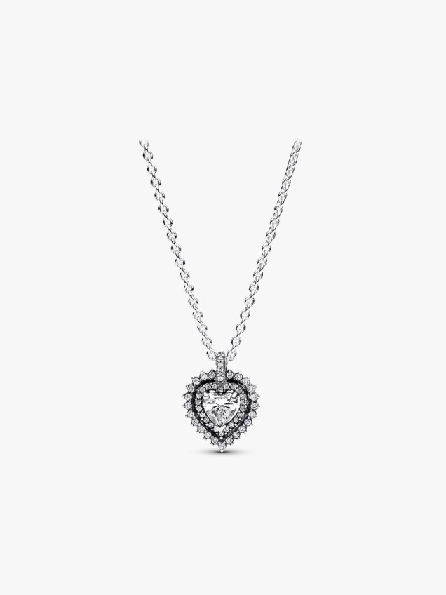 Colar Sparkling Heart Halo Pendant