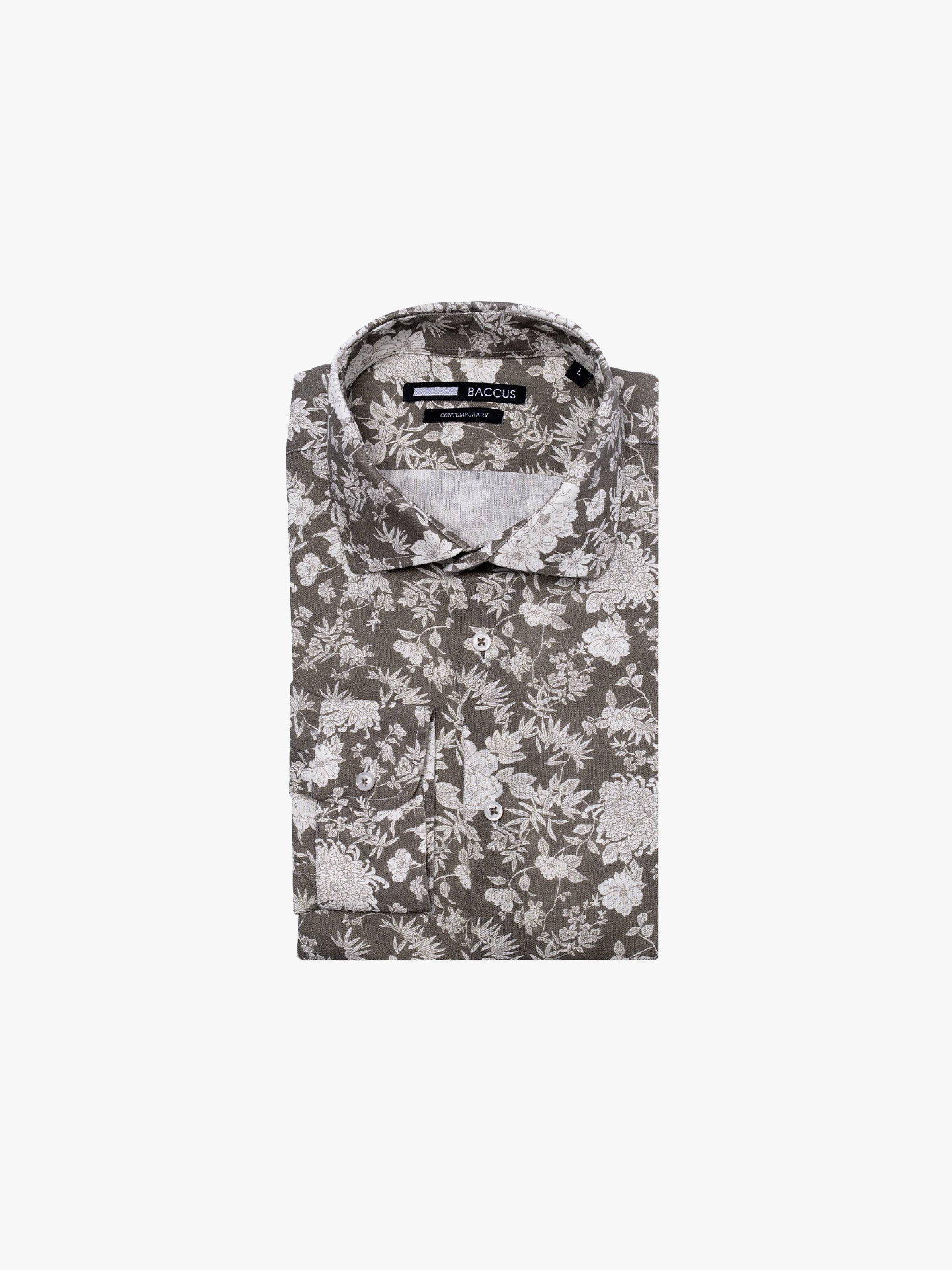 Camisa de Manga Comprida com Padrão Floral