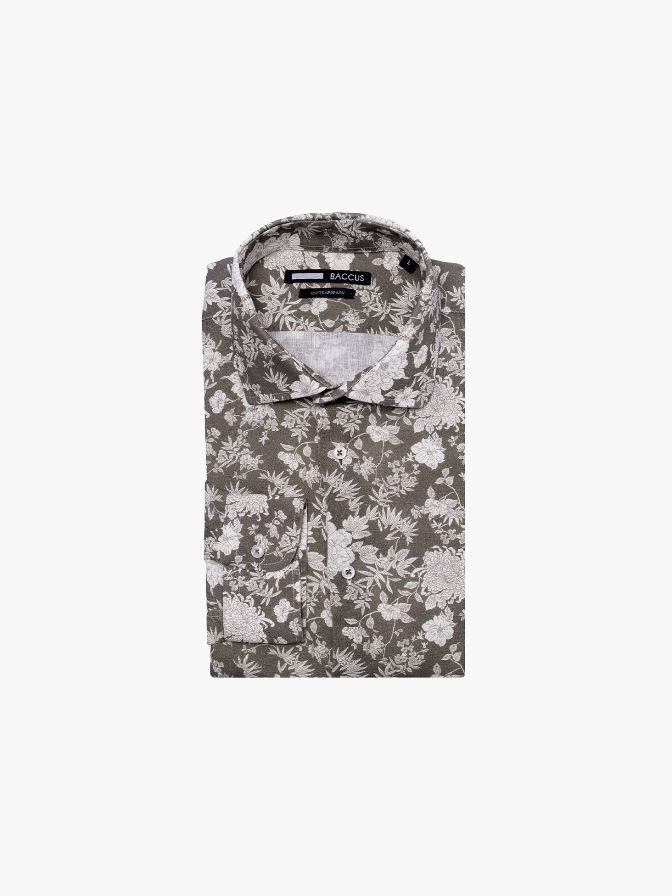 Camisa de Manga Comprida com Padrão Floral