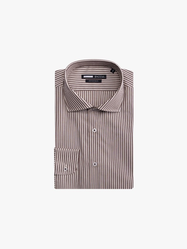 Camisa de Manga Comprida �s Riscas