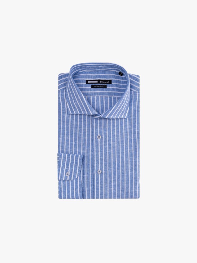 Camisa de Manga Comprida às Riscas
