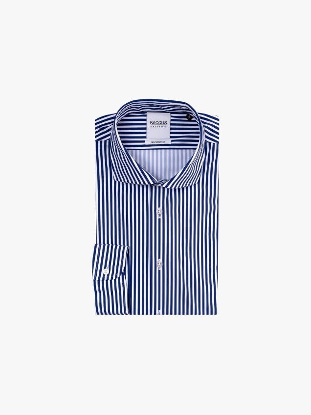 Camisa de Manga Comprida às Riscas