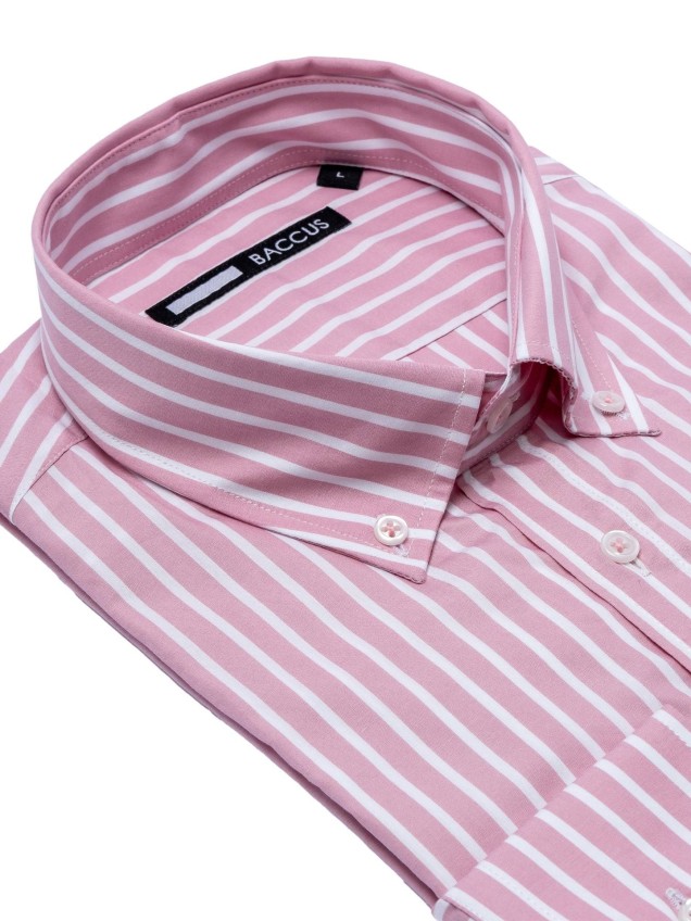 Camisa de Manga Comprida às Riscas