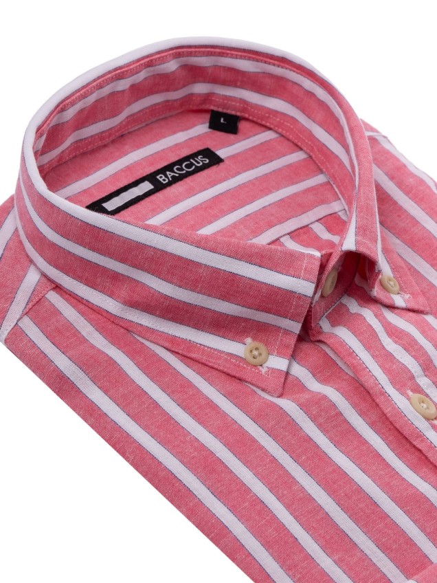 Camisa de Manga Comprida às Riscas
