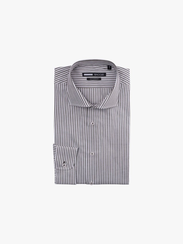 Camisa de Manga Comprida �s Riscas