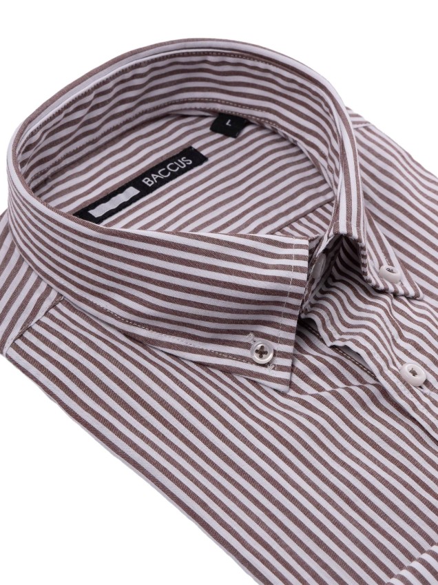 Camisa de Manga Comprida às Riscas
