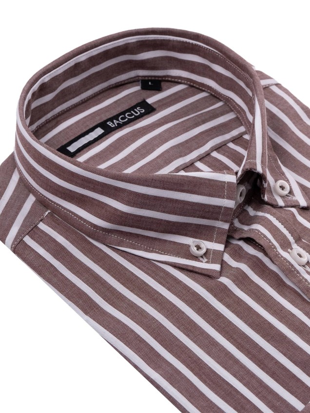Camisa de Manga Comprida às Riscas