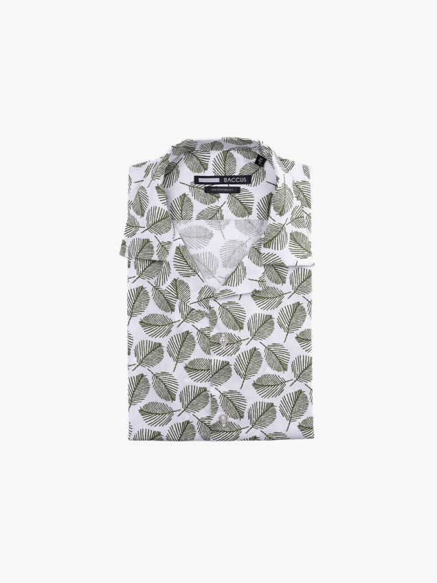 Camisa de Manga Curta com Padr�o