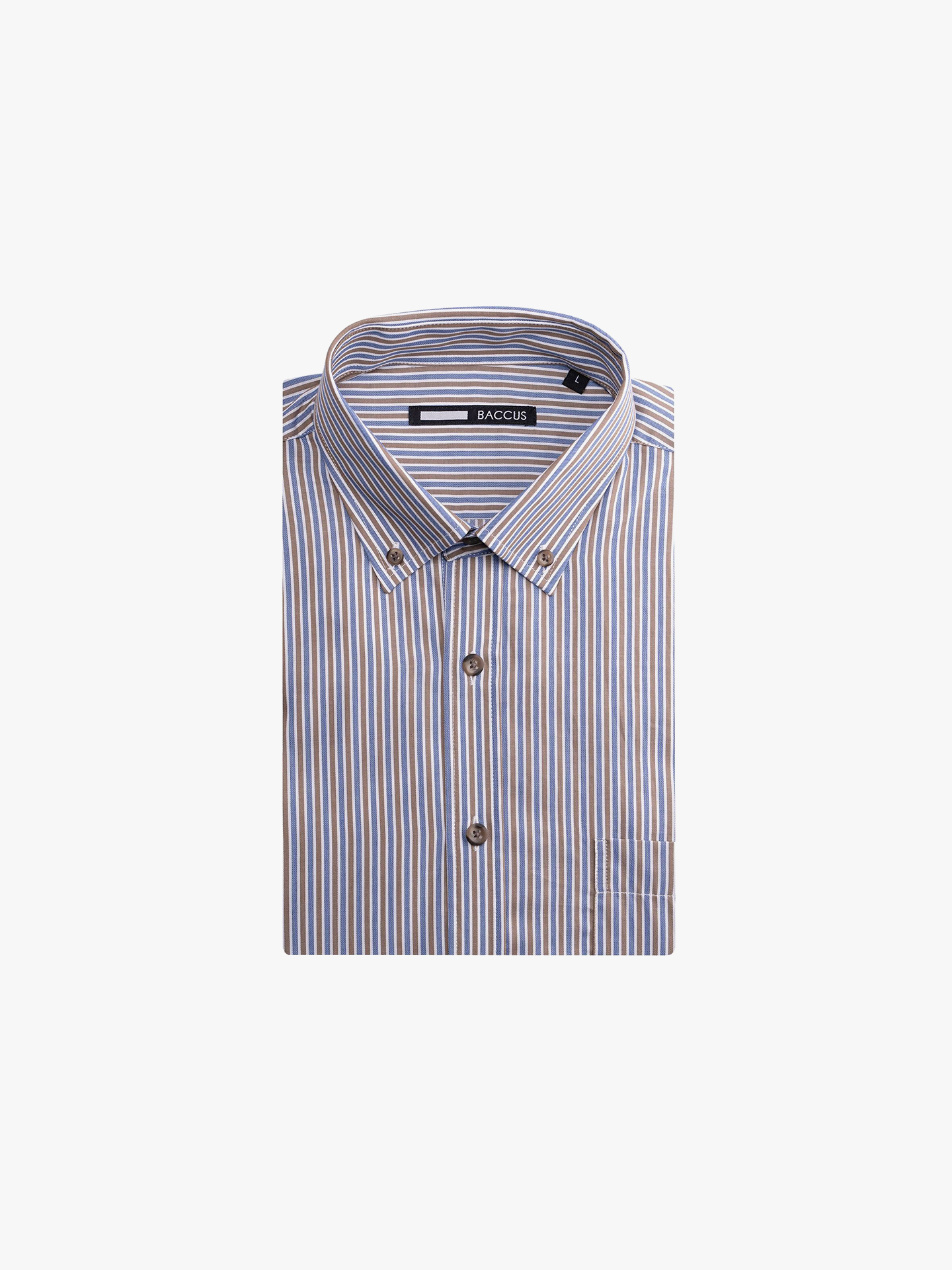 Camisa de Manga Curta às Riscas