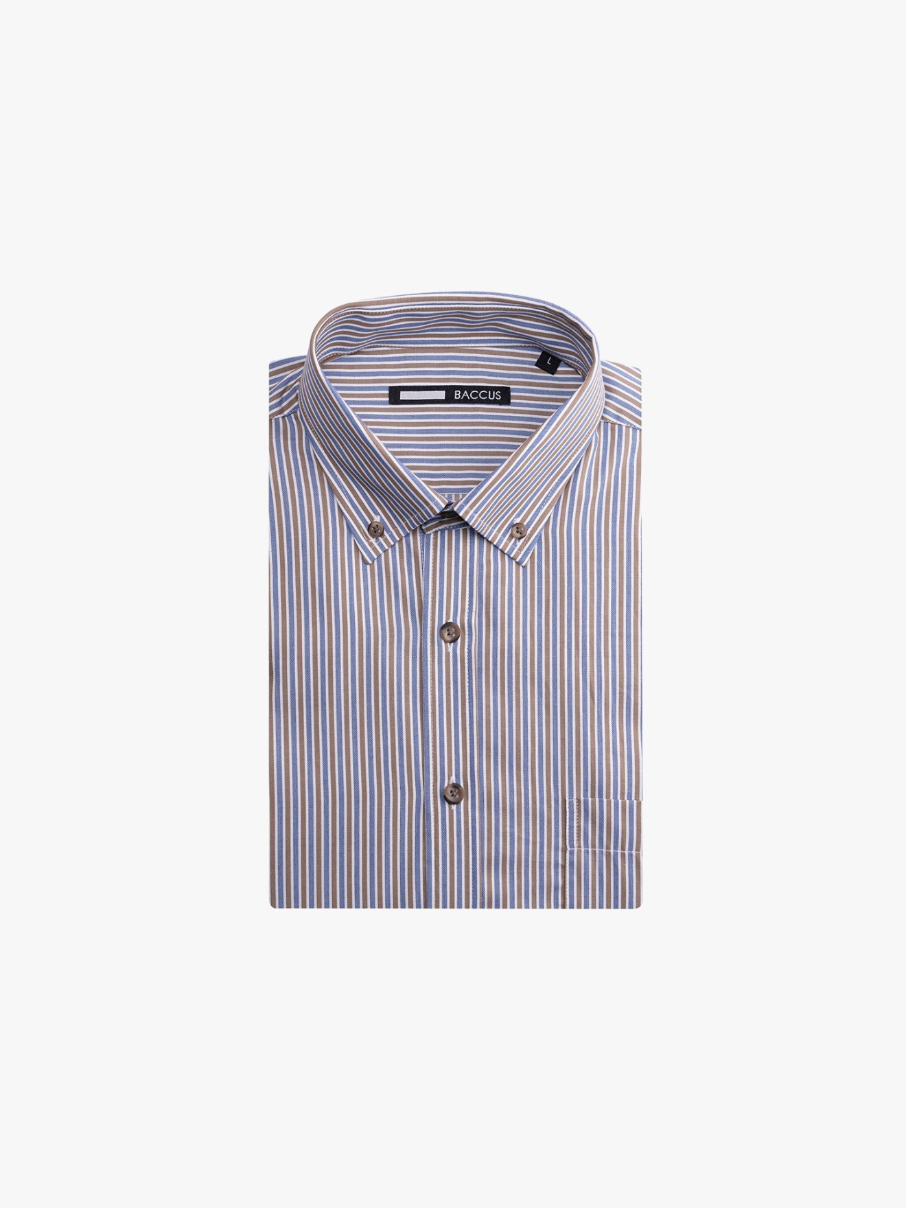 Camisa de Manga Curta �s Riscas